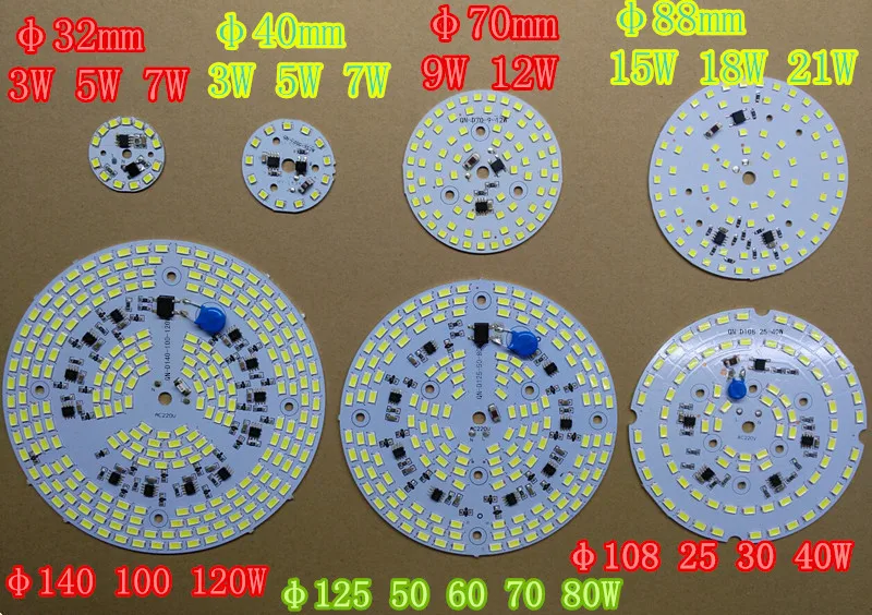 Светодиодная панель 220 В 5730 SMD с регулируемой яркостью 30 Вт WW CW|pcb for led|pcb ledpcb |