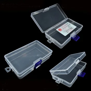 

1X Plastic Clear Transparent Case Storage Box Multipurpose Organizer Portable