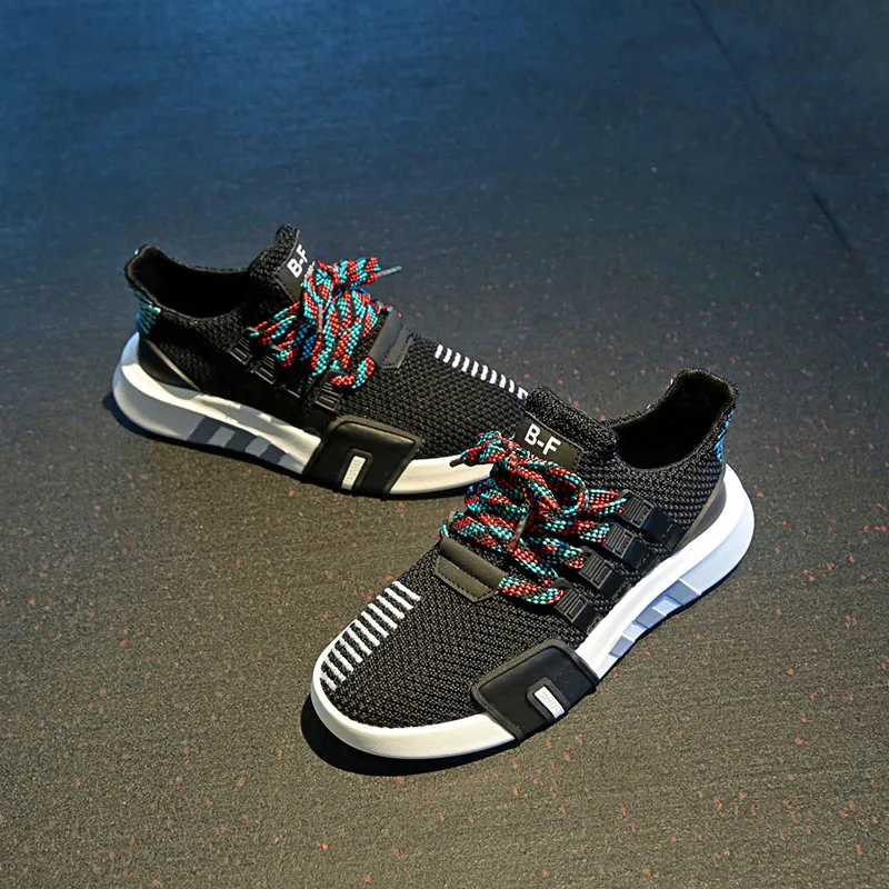 

Couples breathable flying woven mesh sneakers unisex men's casual shoes rubber wear-resistant non-slip lightweight men's fitness