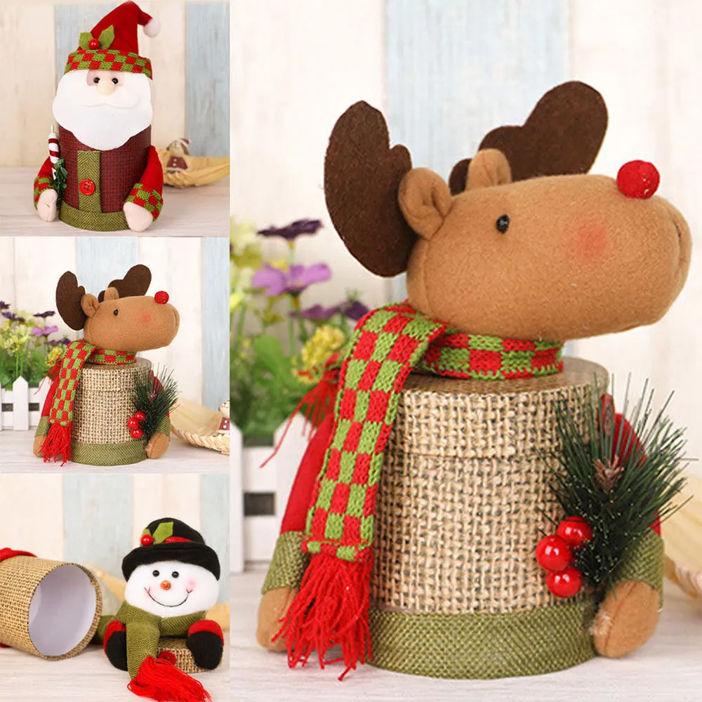 

Christmas Gift Candy Bottle Box Storage Bags Container Festive Party Xmas Decor