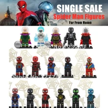 Человек-паук вдали от дома фигурка Michel Jones Mysterio Питер Паркер агент Человек-паук костюм призрака строительные блоки игрушки