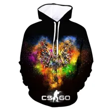 Крутая CS GO геймер Толстовка Counter Strike Global offency CSGO мужская толстовка с капюшоном, качественная брендовая одежда, забавная толстовка с 3d принтом