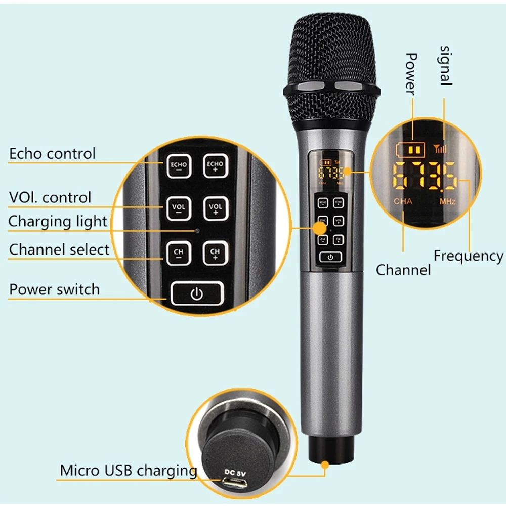 Universal Wireless Bluetooth Microphone Micro