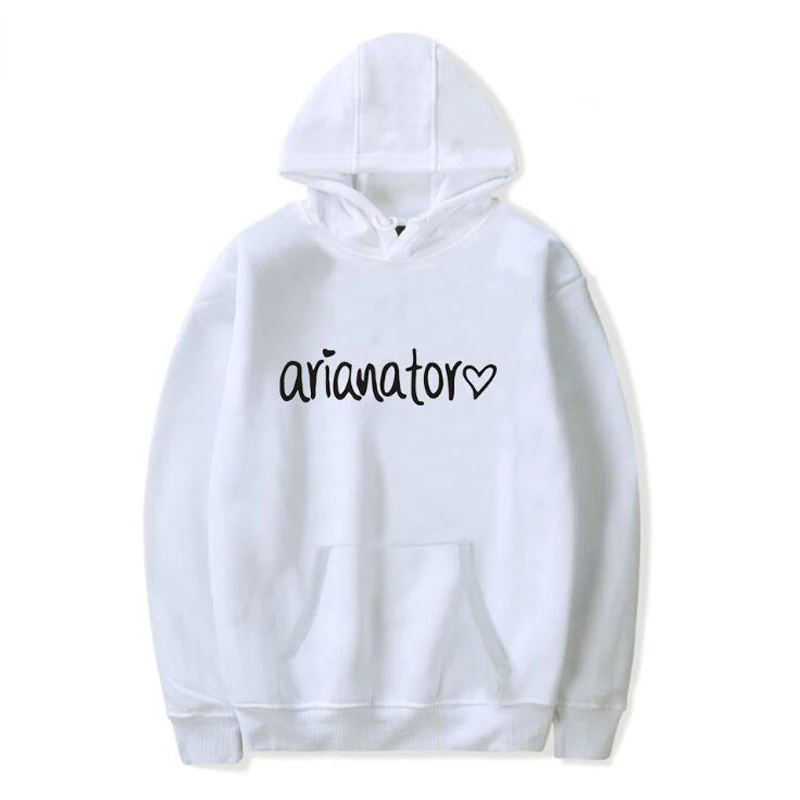 

Ariana Grande Hoodie Women Men Harajuku Sweatshirt Arianator Letters Print Long Sleeve Fleece Hooded Tracksuit Funny Clothing