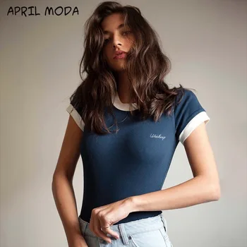 

2020 New Arrivals Tshirt Women Fashion Vintage O-neck Female T-Shirts Underwear Suit Summer Short Sleeve Casual T-Shirt Tops