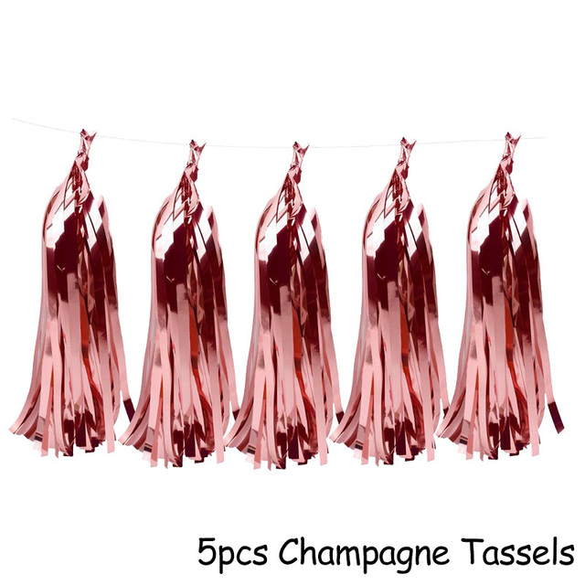 Birthday Rose Gold Number Foil Balloon Party Decorations Kids First 1st 2nd 3rd Birthday Baby Shower Boy Girl Baloons