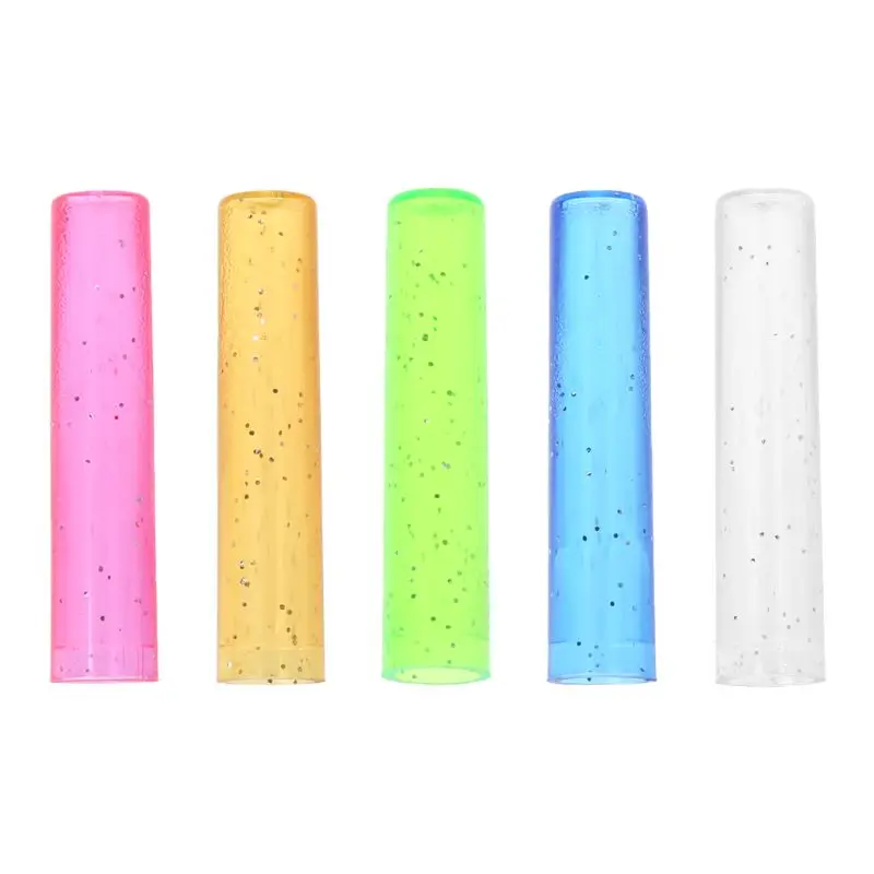 

6Pcs Cute Pencil Cap Sleeve Cover Extender Plastic Protector School Supplies New