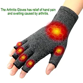 

1 Pair Rheumatoid Hand Pain Wrist Support Sports Safety Gloves Magnetic Anti Arthritis Health Compression Therapy Gloves Dropshi