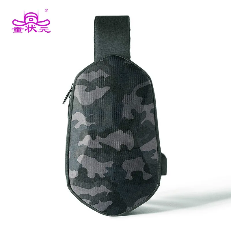 

Big Buang 2020 Travel Camping Waterproof Colorful Leisure Sports Chest Pack Bag Polyhedron PVC Backpack Bag For Men Women
