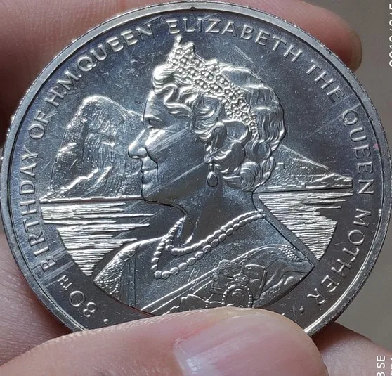 

38mm Gibraltar 1980 ,100% Real Genuine Comemorative Coin,Original Collection