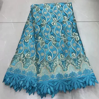 

French Net Laces Fabrics High Quality Tulle African Laces Fabric For Wedding Nigerian Tulle Lace Material With Stones 02