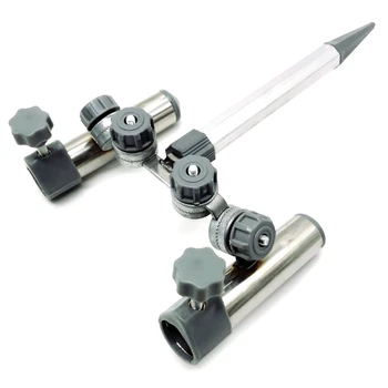 

Fishing Rod Double Bracket Universal Adjustment Bracket Double Fishing Rod Anti-Swing Stabilizer