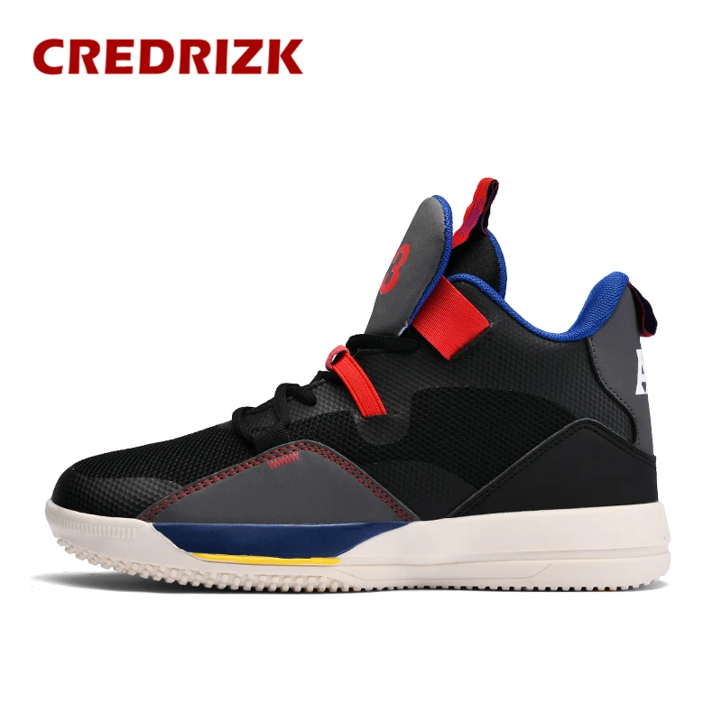 Кроссовки Lebron с высоким берцем, Баскетбольная обувь, мужская Нескользящая уличная спортивная обувь для тренировок Air James 23, детская обувь Jordan - Цвет: Black Blue