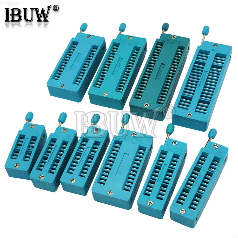 1pcs 2.54mm Ic Lock Seat Socket Test Universal Zif Sockets 14pin 16pin ...