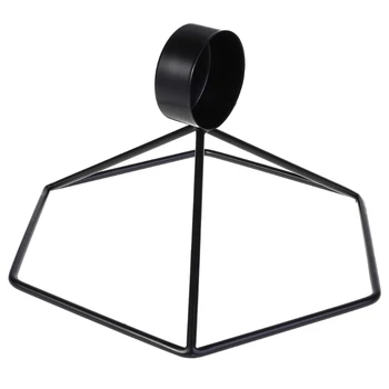 

Nordic Style 3D Geometric Candlestick Metal Wall Candle Holder Sconce Q0KF