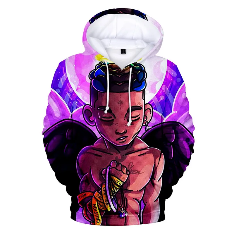 K Новые Xxxtentacion 3D мужские толстовки с принтом/женские модные забавные хип хоп Уличная зима осень Свитшот флисовый мужской - Цвет: K
