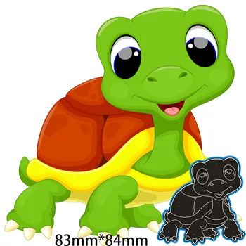 

83*84mm LITTLE TURTLE Metal Cutting Dies and Stamps Stencil for DIY Scrapbooking Photo Album Embossing Paper Card