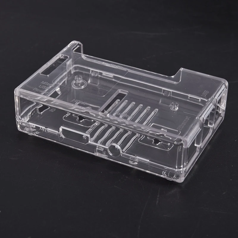 Прозрачный чехол для Raspberry Pi 3 Model B четырехъядерный/Pi 2 Модель B/Pi Модель B + Чехлы