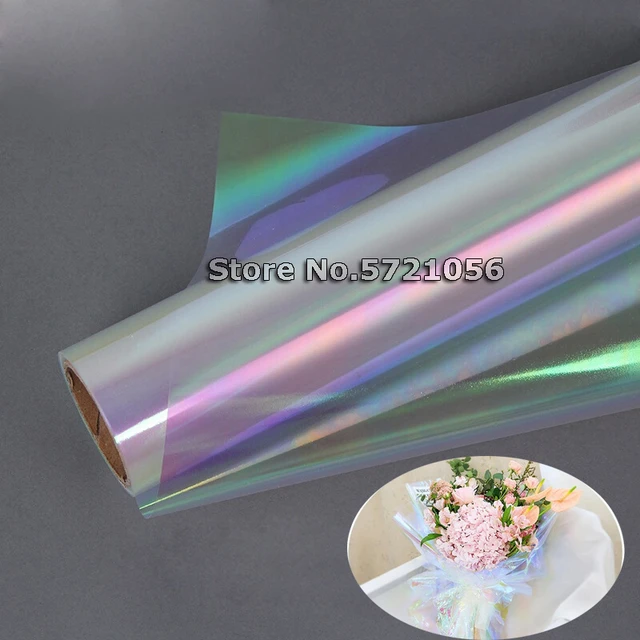 Papier d'emballage en cellophane pour fleurs, rouleau transparent,  anti-poussière, film plastique OPP transparent, matériaux d'emballage  cadeau, 50m - AliExpress