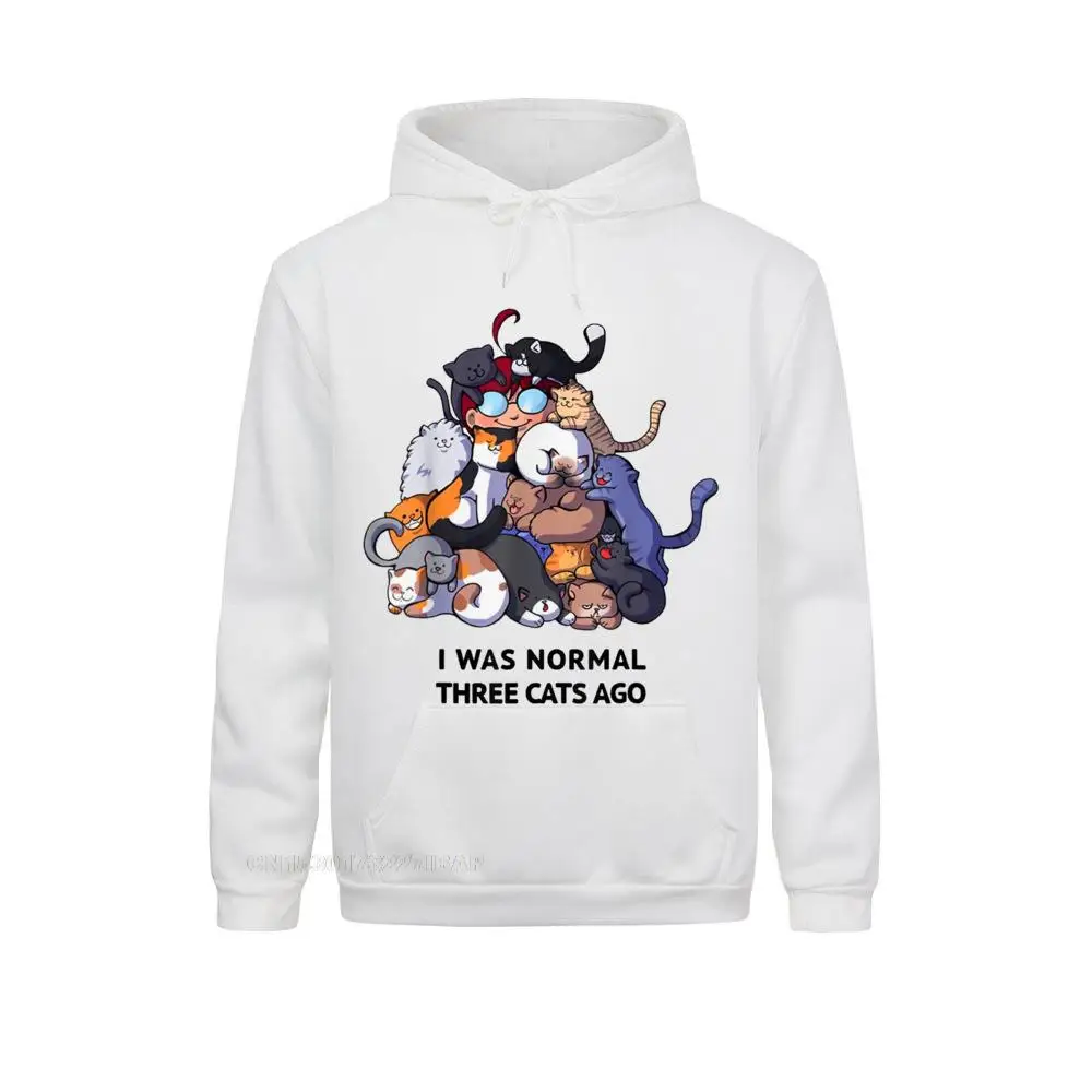 Mens Long Sleeve Hoodies Design April FOOL DAY Sweatshirts 3D Style Hoods Slim Fit  32381 white