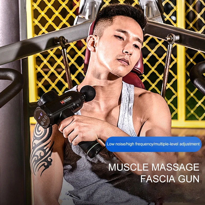 Massage Gun Low Noise Muscle Pain Management After Training Exercising Body Relaxation Slimming Shaping Pain Relief 5