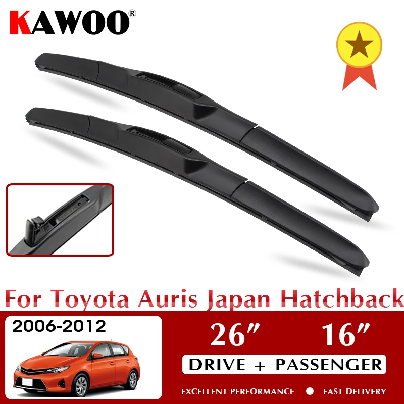 

Wiper Car Wiper Blades 26"+16" For Toyota Auris Japan Hatchback 2006-2012 Windshield Windscreen Front Window Accessories LHD RHD