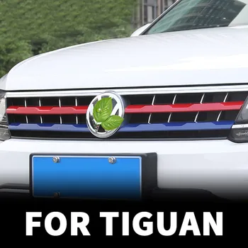 

Front center grid trim car center grid modification parts For VW Volkswagen Tiguan mk2 2016 2017 2018 2019 2020