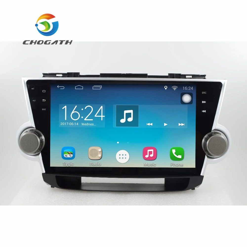 ChoGath 10,2 ''1,6 GHz четырехъядерный Android 8,1 автомобильный радионавигатор GPS плеер для Toyota Highlander 2008-2012 без Canbus ChoGath 10,2 ''1,6 GHz четырехъядерный Android 8,1 автомобильный радионавигатор GPS плеер для Toyota Highlander 2008-2012 без Canbus