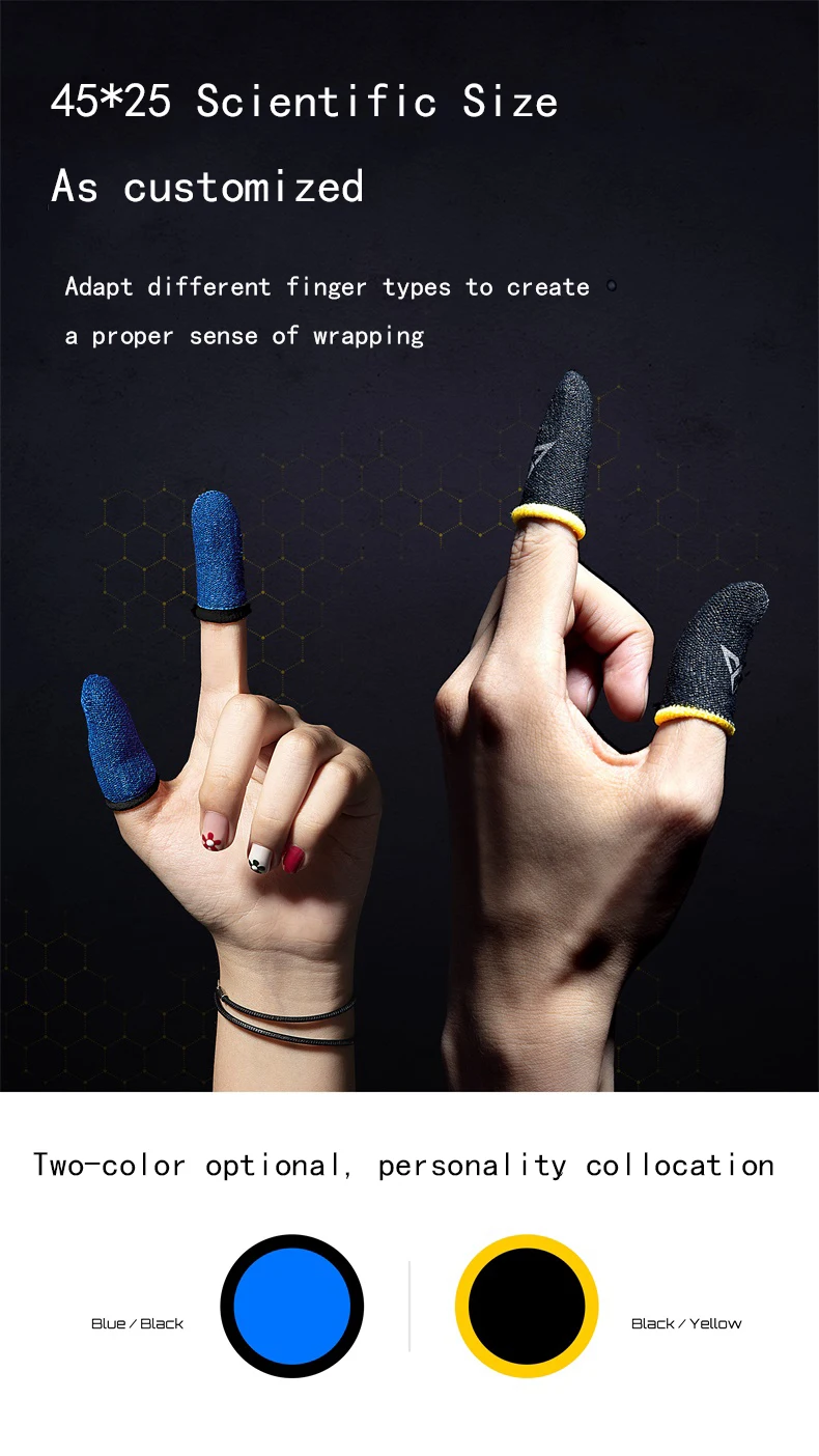 Flydigi Beehive Game Controller Sweatproof Gloves for Phone Gaming, PUBG and other professional touch screen thumbs (8)