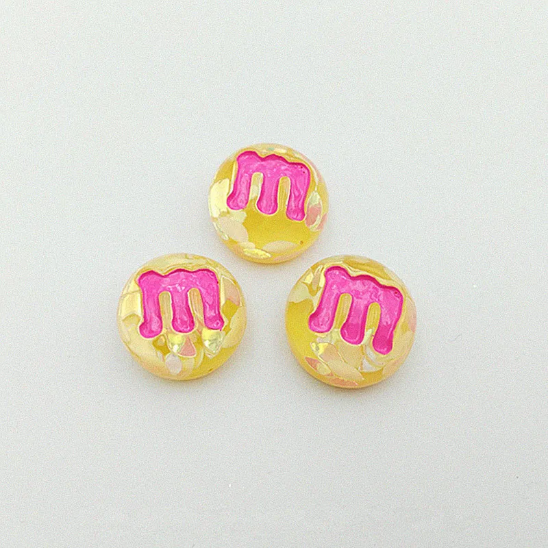10/20/30Pcs пайетки для шоколадных конфет M бобы плоская полимерная аксессуары DIY рукоделия украшения Декор телефона Материал