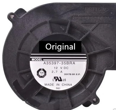 

Original 100% working A35397-35BRA 97×94×33MM 4500RPM 37.97CFM 9733 blower 12V 2.7A a35397-35bra PWM high volume viol