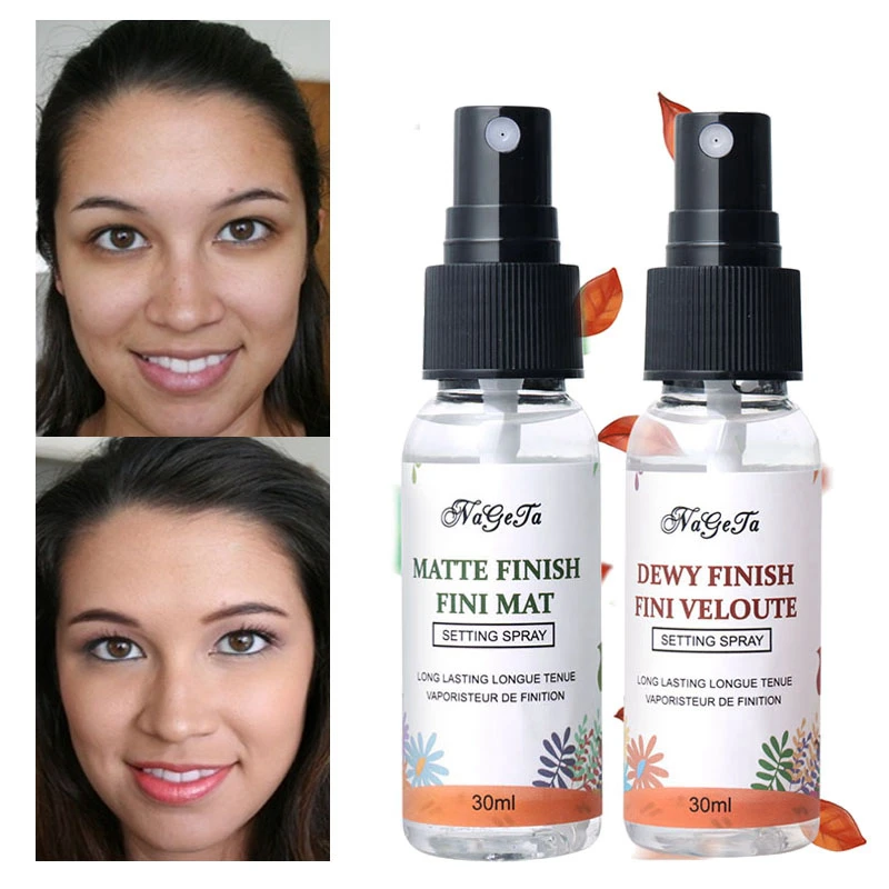 

Face Foundation Makeup Setting Spray Oil Control Dewy or Matte Finish Long-lasting Moist Base Retainer Fixer