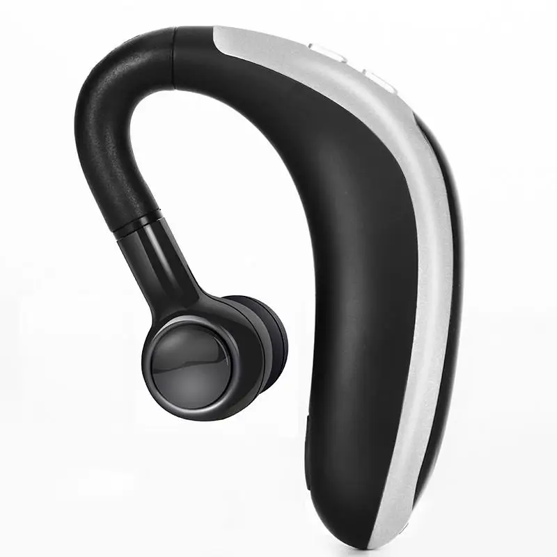 H500 беспроводной Bluetooth 5,0 наушники с крючком дизайн вкладыши 150 мАч гарнитура на одно ухо автомобиля Handfree универсальный для водителя и всех телефонов - Цвет: Серебристый