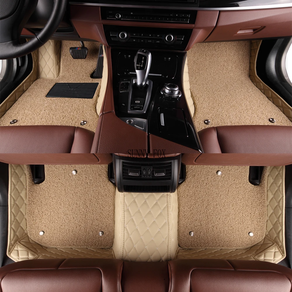 Car floor mats for Hyundai Verna Accent Solaris 5D all weather heavy dutycar styling carpet rugs