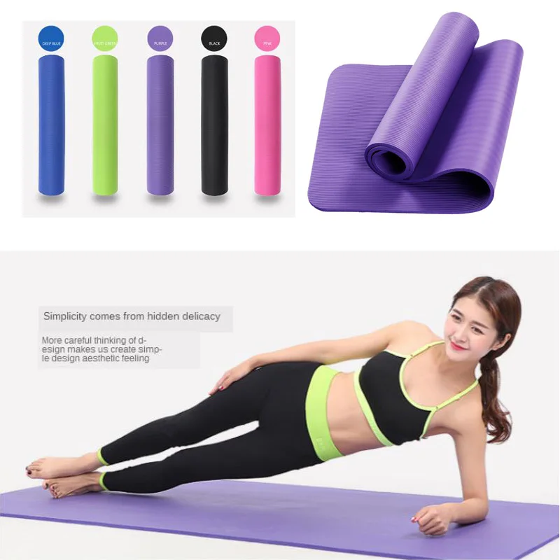 183*61*1cm&amp1.5cm Thickess Non-Slip Yoga Mat Foldable Soft Pilates Mats Pads Sport Gym Body Building Fitness Exercises Equipment | Спорт и