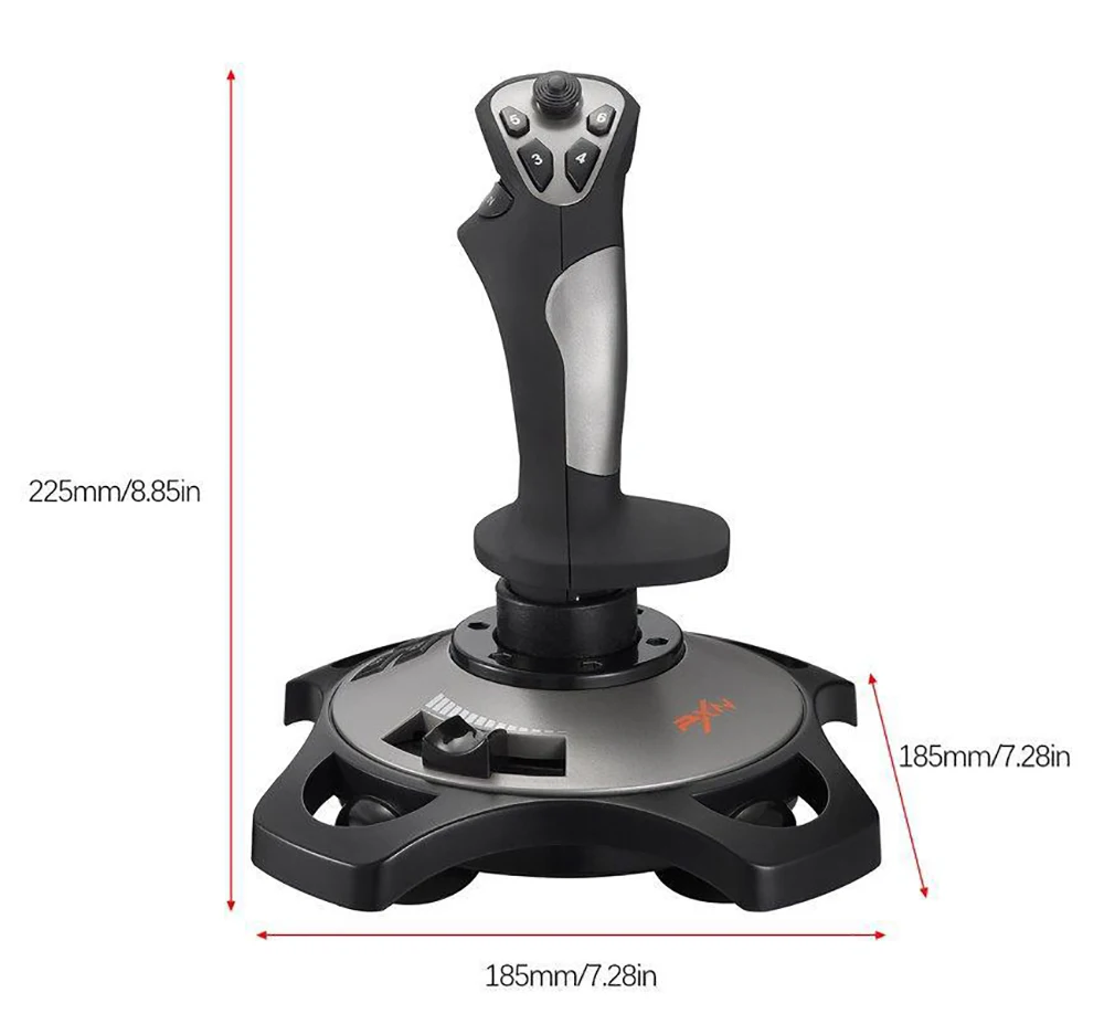 PXN-2113 Flight Simulator Joystick Gamepad Controller For PC/Desktop Simulation Aircraft Vibration Game Controller Accessories