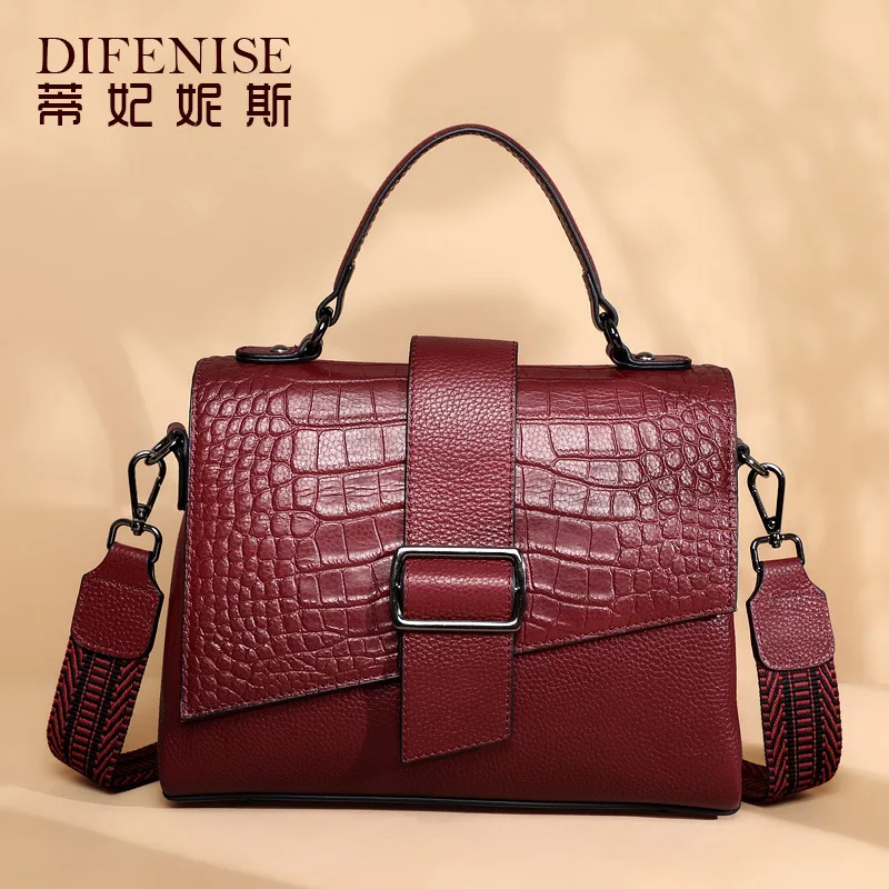 

Difenise Bag WOMEN'S Bag 2019 New Style Fashion Fashion Shoulder Bag Large Capacity Handbag Shoulder Bag Women's Genuine Leather