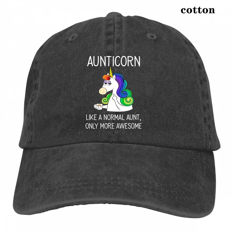 Aunticorn нормальная тётя только более потрясающая бейсболка для мужчин и женщин Кепка для водителя грузовика модная Регулируемая Кепка - Цвет: 3-Black