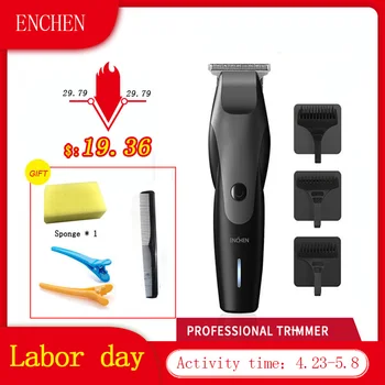

XiaoMi ENCHEN Hair Clipper Professional Trimmer Men's Beard Cutting Machine USB Charging Wireless Trimmer Waterproof Hair Trimme