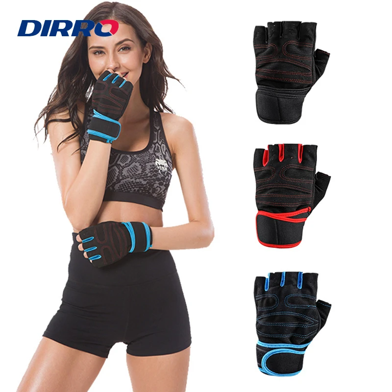 

Professional Gym Fitness Anti-Slip Gloves Power Weight Lifting Women Men Crossfit Workout Half Finger Hand Protector