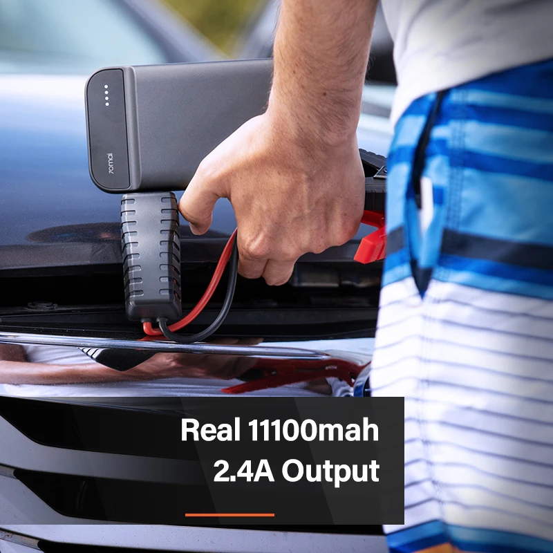 70mai Jump Starter 11100mah Car Jump Starter PS01 600A for 3.0L Power Bank Car Jumpstarter Auto Buster Emergency Booster