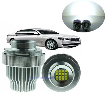 

2Pcs 160W High Power LED Chip LED Marker Angel Eyes Halo Ring Light Lamp Bulbs Error Free White For BMW E60 E61 LCI Headlight