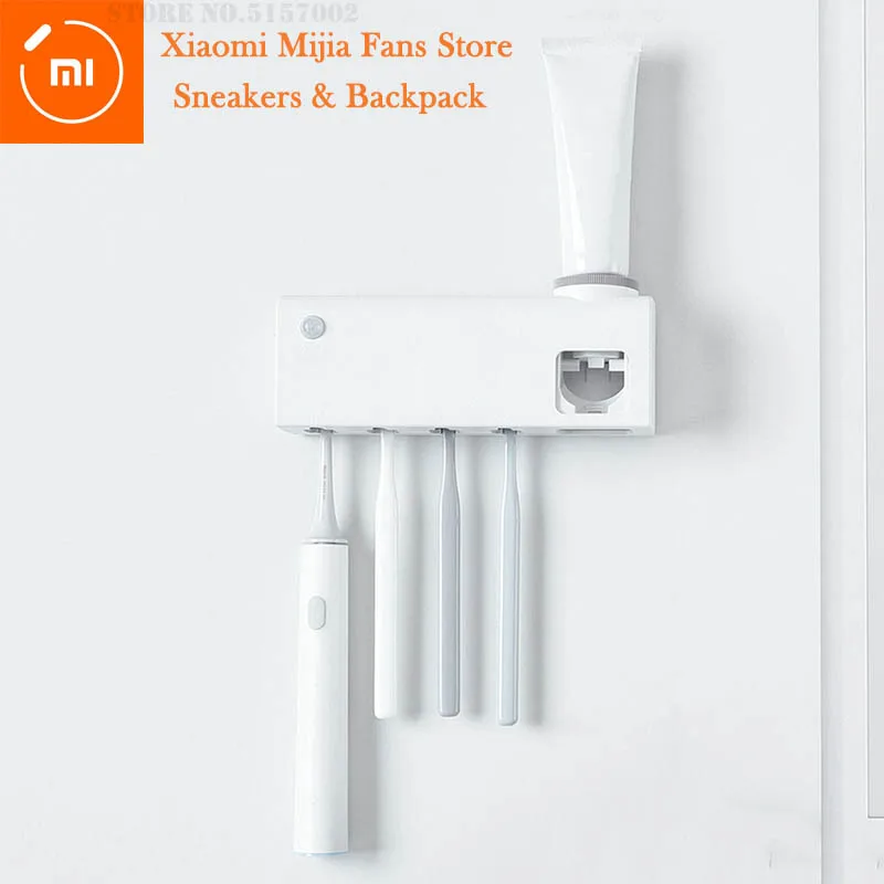 

Xiaomi Smart Toothbrush Holder Automatic Toothpaste Dispenser Holder Ultraviolet Sterilization Intelligent Human Body Induction