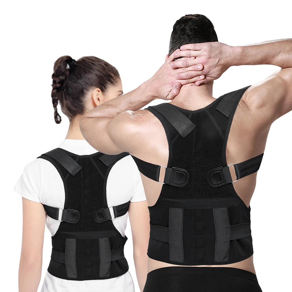 

Adjustable Back Posture Corrector Shoulder Support Brace Strap Lumbar Lower Back Belt Men Women Sportswear