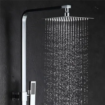

Rainfall Shower Head Stainless Steel Ultra-thin Showerheads 20x20cm 8inch Square Rain Shower Bathroom Top Thin Sprayer