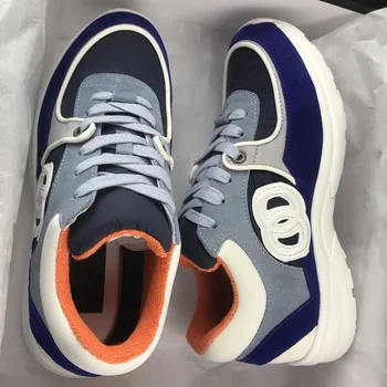 

Men's and women's original French Design Summer flat sports shoes fashion student leisure white leather high quality shoes new