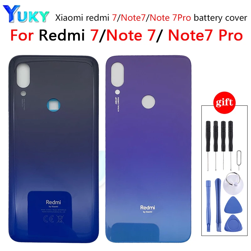 For Xiaomi Redmi Note 7 Pro Battery Cover for Back cover Housing Door Glass Panel Case | Мобильные телефоны и аксессуары