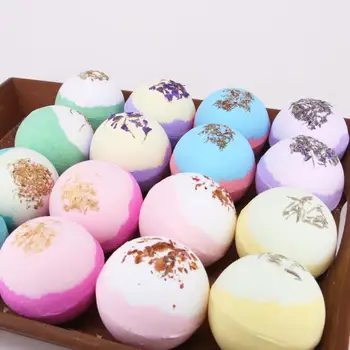 

Natural Skin Care Rainbow Bath Bubble Exfoliating Moisturizing Bath Ball Bombs Skin Care Romantic Bath Salt