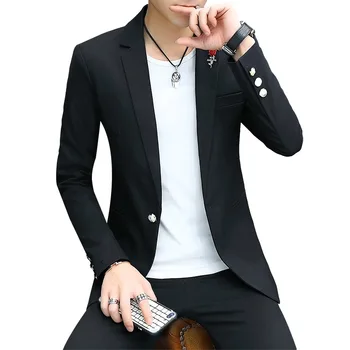 

Men Coat Autumn 2019 Handsome Leisure Small Suit Male Trend Slim Fit Thin Section Youth Suit