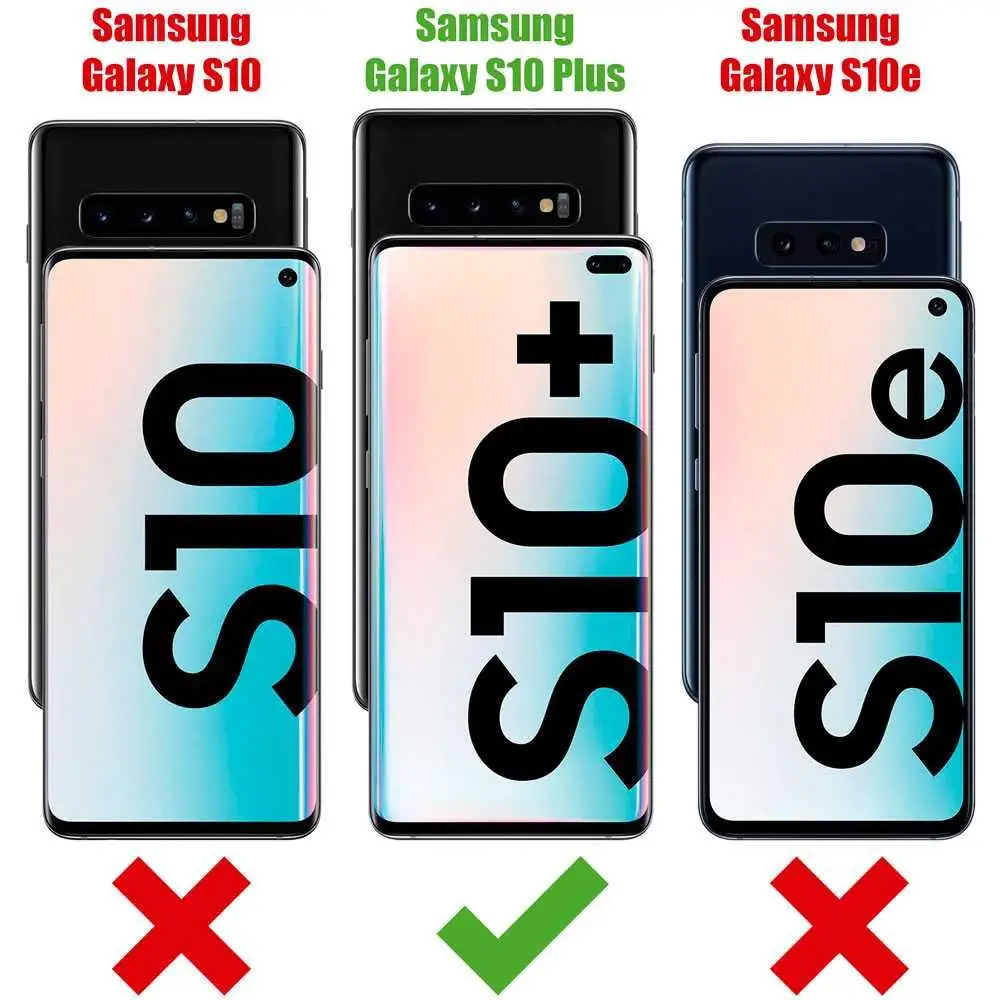 OcioDual TPU Gel Shock Proof усиленные края анти ударопрочный чехол-подставка для Samsung Galaxy S10 Plus Прозрачный Силиконовый противоударный чехол для